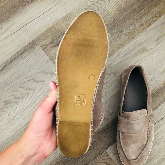 Vince Taupe Daria Suede Espadrille Loafer 7 - Picture 3 of 6